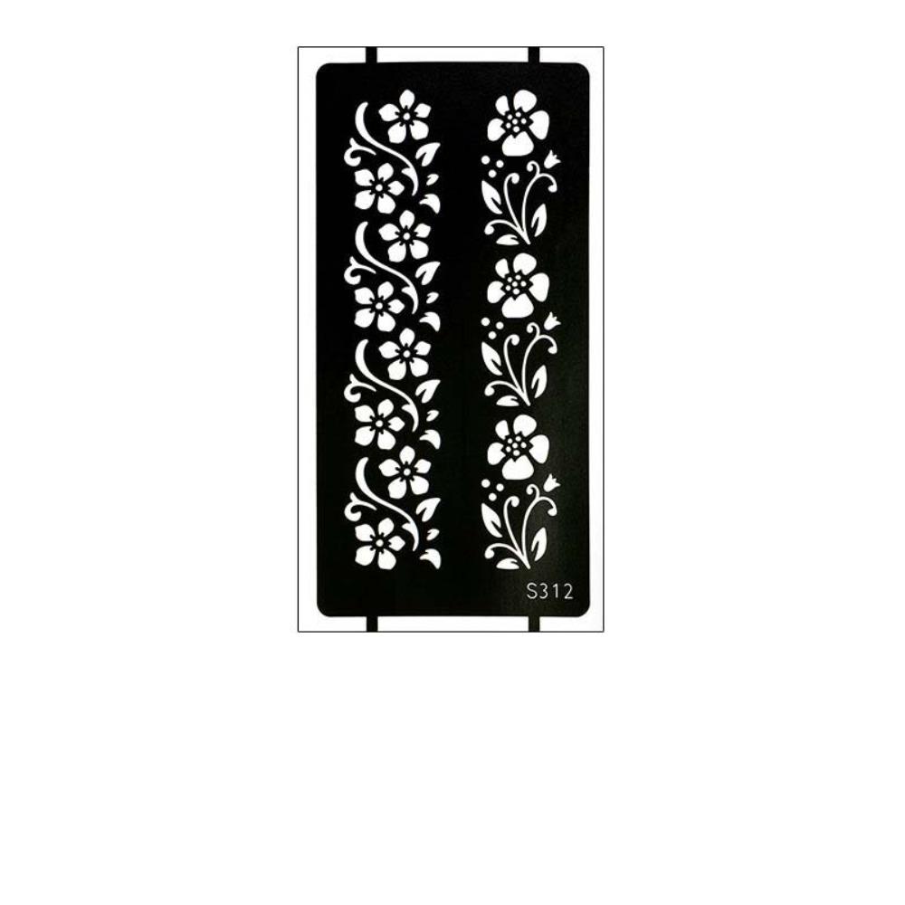 Mehndi Stickers Temporary Tattoo Template Lace Fake Tattoo Henna Tattoo Decals  Girls S 0312