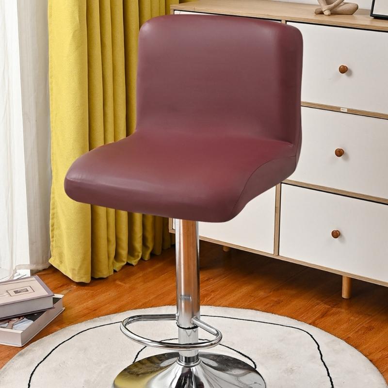 PU Bar Stool Cover Water Resistant Durability Barstool Cover For Home Restaurants And Coffee Shops PU Leather Cover