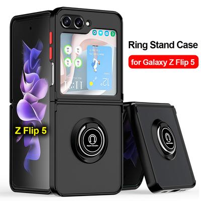 Puzdro Armor Stand Ring Holder pre Samsung Galaxy Z Flip 5 Z Flip 4 Z flip 3 5G puzdro Full Protection PC Plastový zadný kryt pre Galaxy Z Flip5 Capa