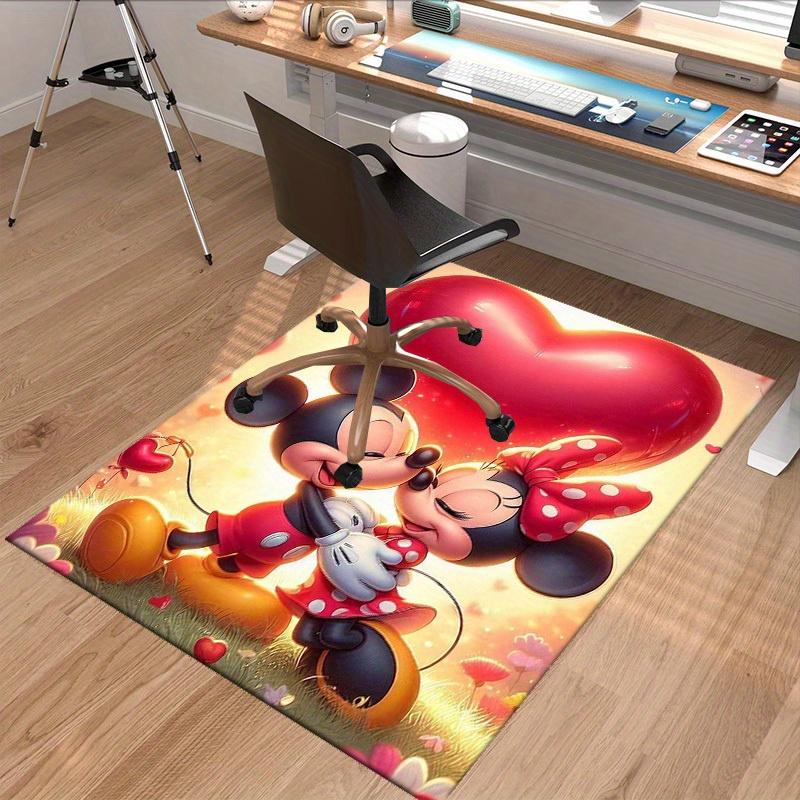 1pc,"Mickey & Minnie Mouse Romantic Valentine's Day Home Decor Rug - Perfect for Living Room, Office Desk Mat, Outdoor Carpet Gift Idea"H067