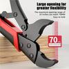 1-pack Heavy-duty Manual Locking Pliers, 10-inch Electrophoresis Straight and Round Jaw Locking Pliers