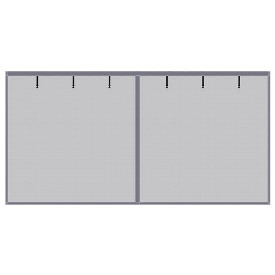 

Magnetic Screen Door Heavy-Duty Reinforced Mesh Screen Auto-Close Screen Door Hands-Free No-Gap Seal for Sliding Door Pets Kids Friendly S серый