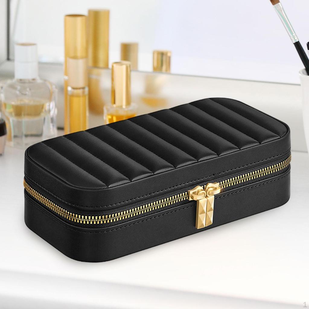 Schmuckschatulle, Reiseetui, Geschenk, einfacher Halter, Reißverschluss, Aufbewahrungsorganizer für Charms