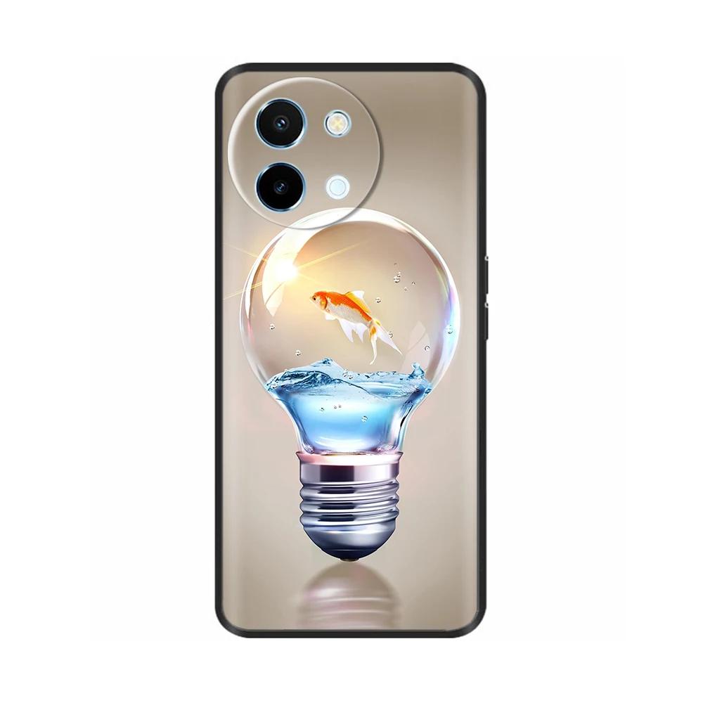 For Vivo Y38 5G Phone Case Cute Fashion Heart Flowers Cases For Vivo Y18 Soft Silicone Bumper Cover For Vivo Y18E Fundas Shells