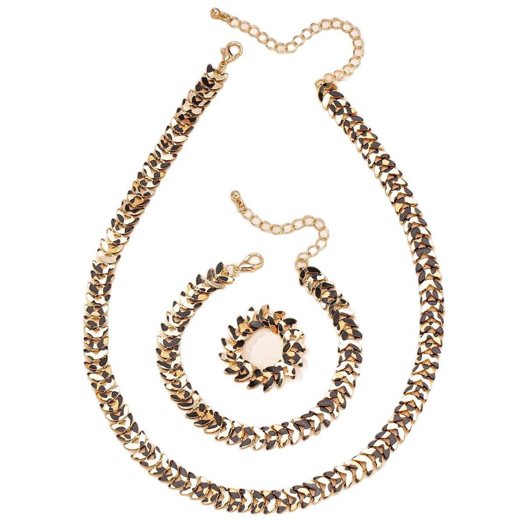 Fashion  Jewelry Set Necklace Bracelet Ring  For Women Ladies