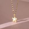 Xiulu Starfish Pearl Necklace Women'S High Sense Versatile Trend Micro-Inlaid Pendant Collarbone Chain