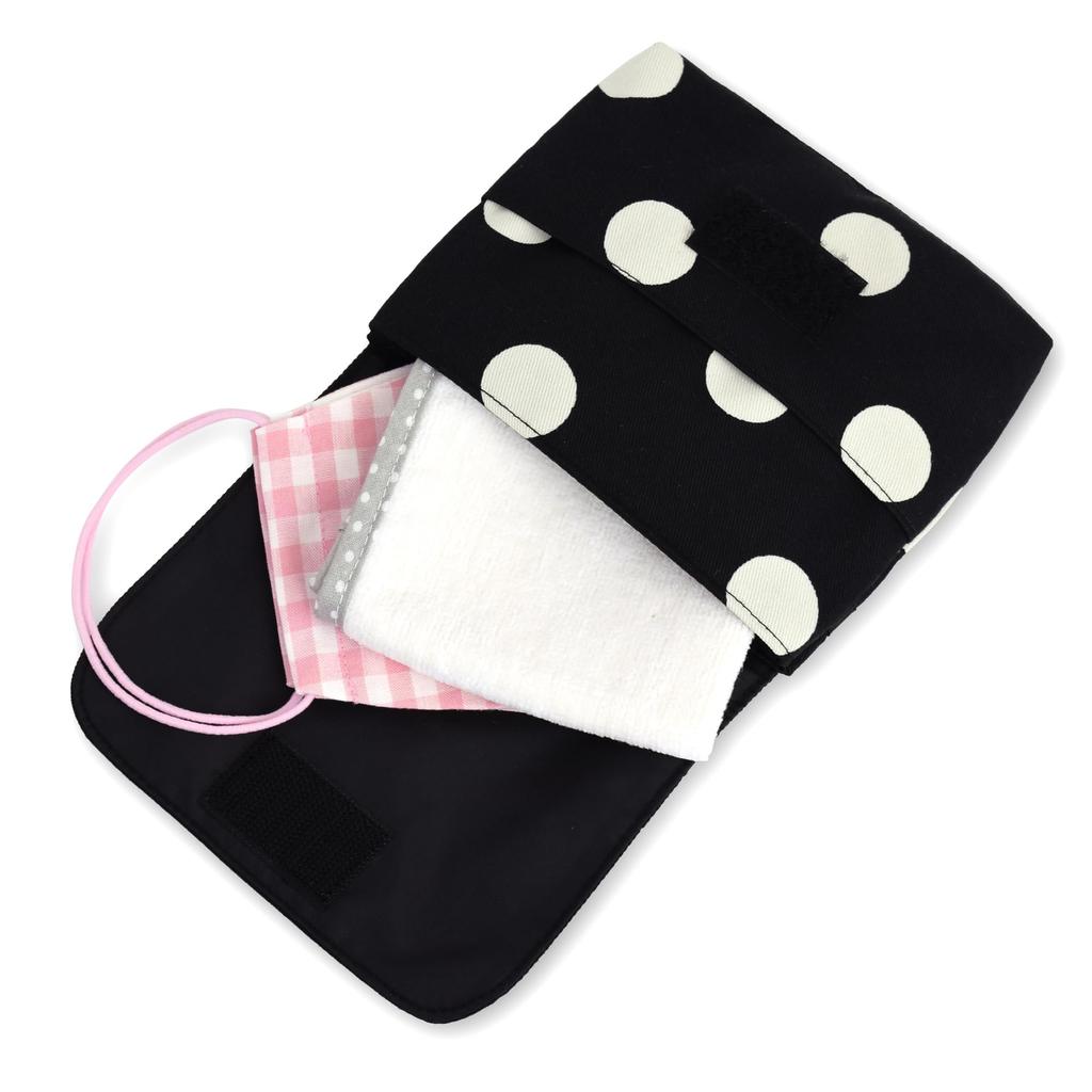 COLORFUL CANDY STYLE decor PolkaDot Portable Polka Dot Large x Narrow Stripe Set of Cute for Attached Portable Pocket Waist N6080013 [Large]