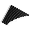 Pan Flute C Key with Cardboard Carrying Bag for Children Adults Beginners Teaching Staff Black 16