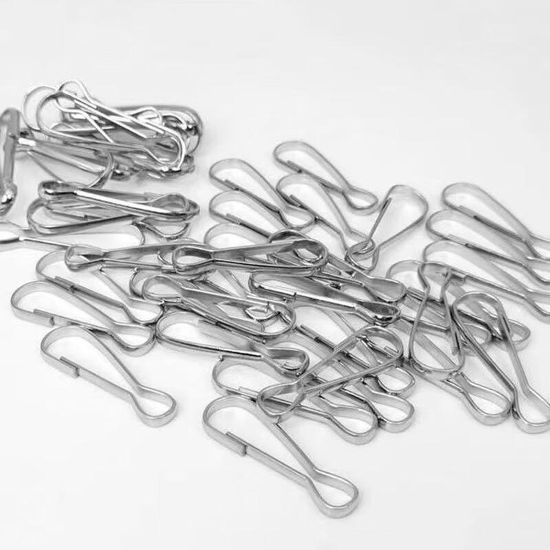 304 Stainless Steel Multipurpose Clips & Hooks, 100-Pack