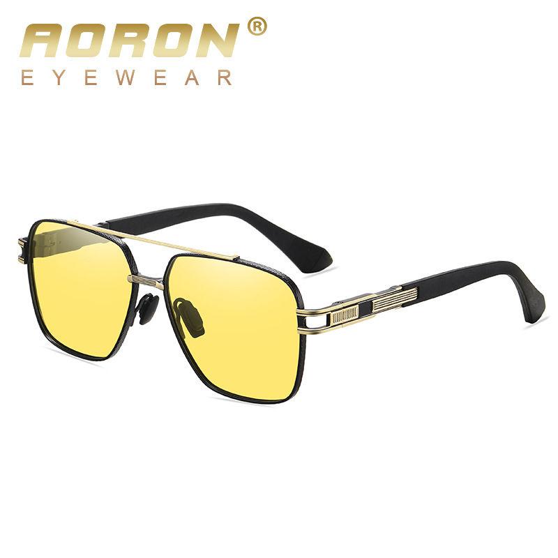 Metal Frame Polarized Sunglasses for Women Men Unisex Fashion Big Lens UV400 Anti Glare Glasses Outdoor Sports Driving Fishing Eyeglasses GZW