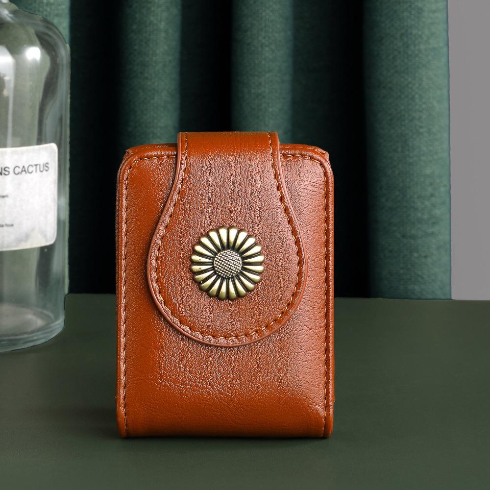 

with Makeup Mirror Makeup Bag with Mirror PU Leather Mini Storage Bag Pu Cosmetic Bag Girls коричневый