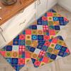 PVC Leather Non-slip Floor Mat, Colorful Carpet, Oil-proof Rug, Long Strip, Home Decoration, American Carpet, Kitchen