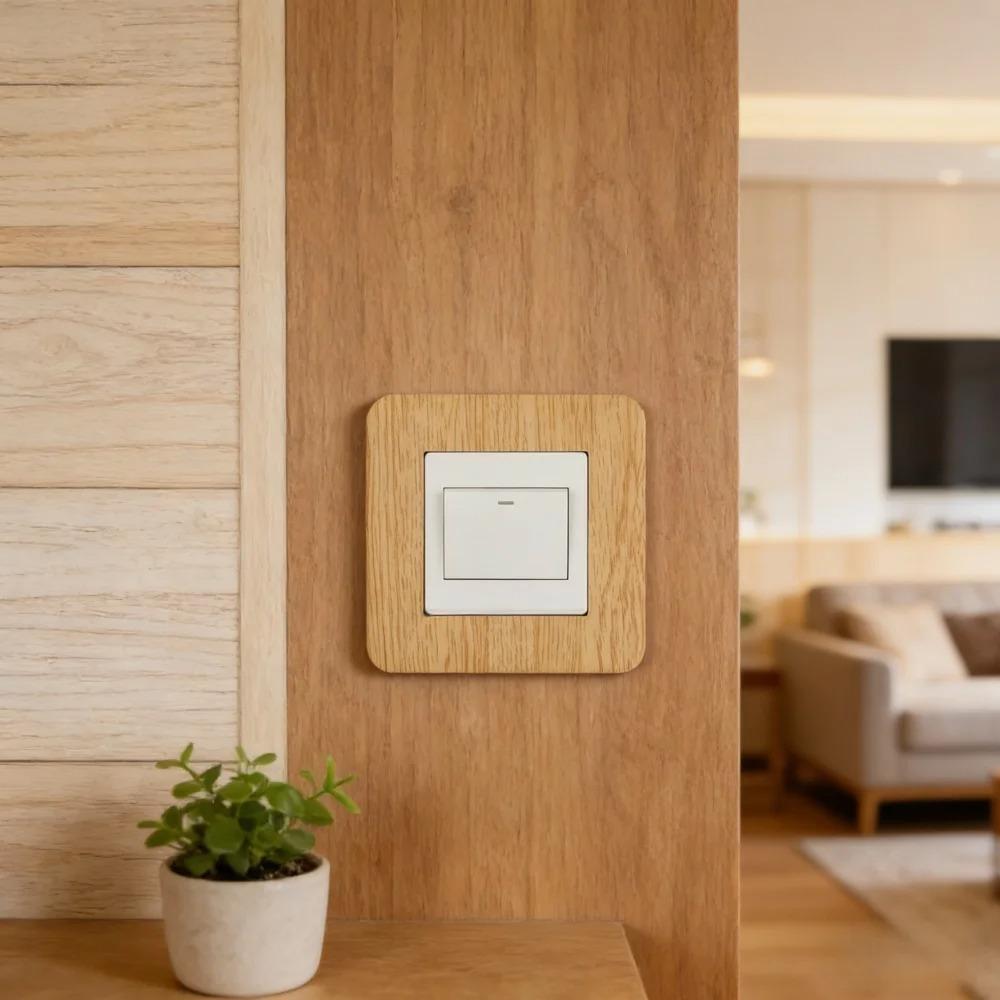 Dustproof Socket Frame Cover Anti-Dirty Acrylic Wall Decor Home Wall Renovation