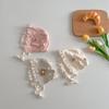 Baby Spetsmössa i Vintagestil med Blom-/Kaninmönster Stilfull Babyhatt med Justerbart Band Lämplig för Pojkar & Flickor