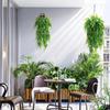 Artificial Plant Persian Fern Leaves Vines Home Room Garden Decoration Accessories Wedding Party Wall Hanging Balcony Decoration