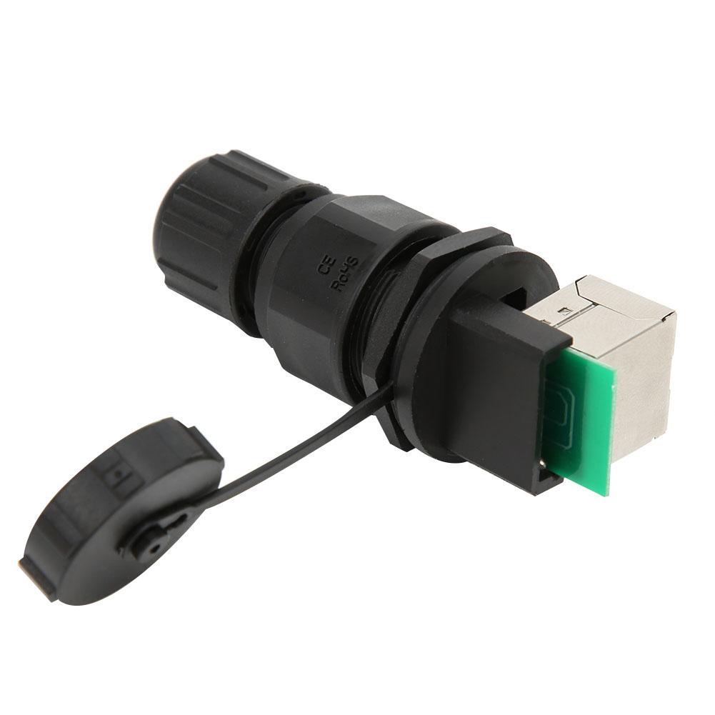 RJ45 90 stupňů RJ45 Konektor 8 pinů Síťový můstek Vodotěsný konektor Konektor