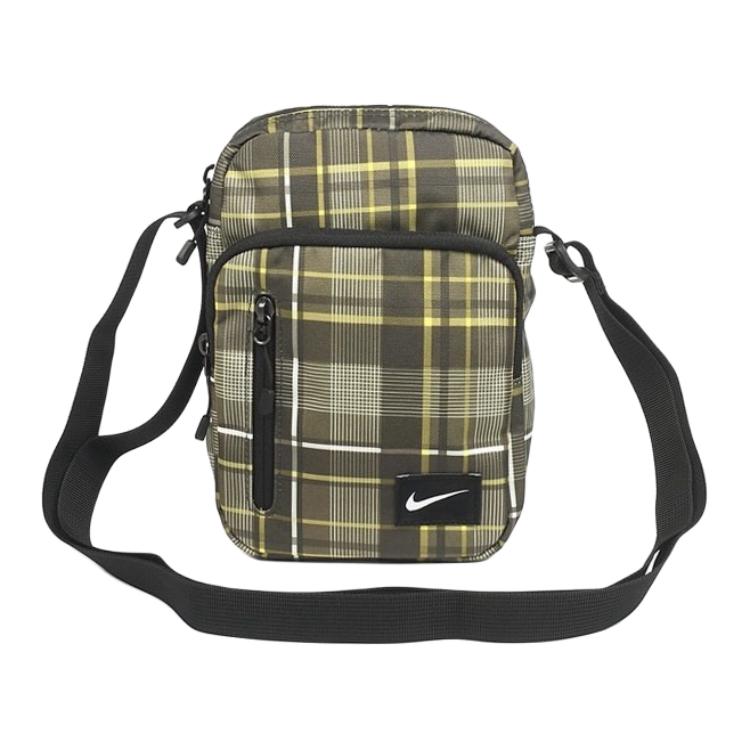 

Nike Plaid Print Polyester Shoulder Bag Unisex bags Brown BA3124-210 Brown