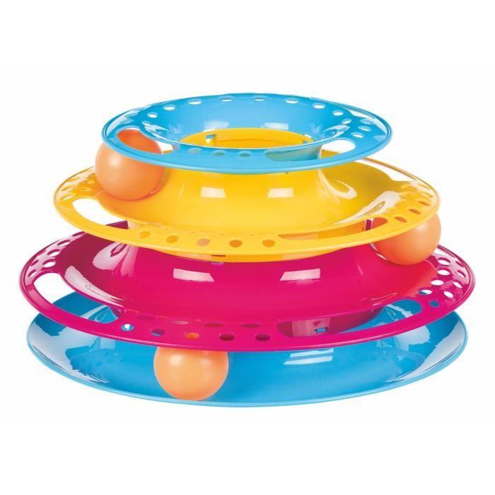 Jouet Pour Chat - Trixie - Tour De Jeu - 3 Niveaux - Ø 25 Cm - Intérieur