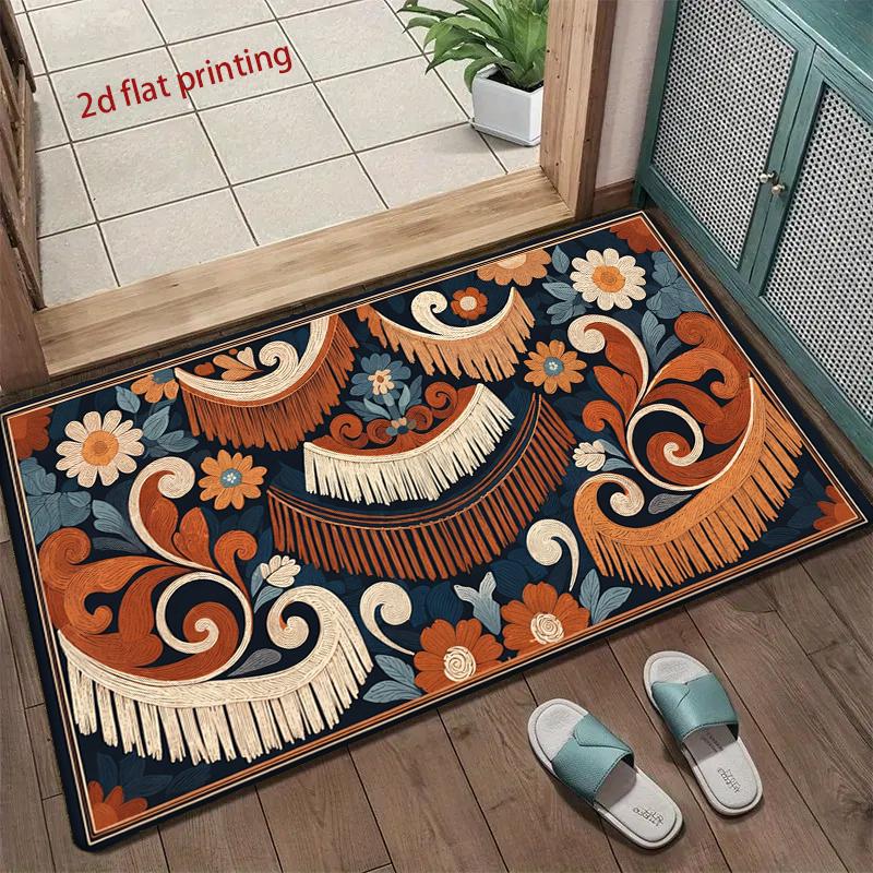Exotic Pattern Floor Mat Living Room Decoration Home Sofa Non-Slip Carpet Study Bedroom Tatami Children'S Soft Floor Mat