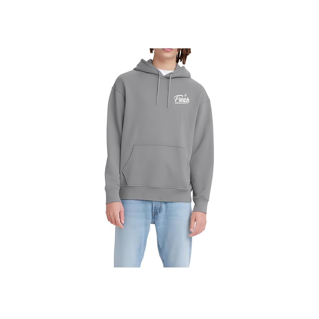 Levis Fresh Series Loose Fit Drop Shoulder Hoodie Men Hoodies Gray 38479-0151