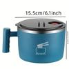 Stainless Steel Instant Noodle Bowl, Lunch Box, Student Dormitory Instant Noodle Cup with Lid, Sealed Portable Drain Bowl