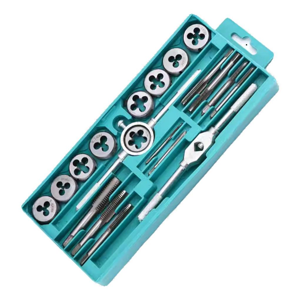 12/20/40-Piece Taper Tap & Die Set with Full Specs - Hand Taps & Round Dies
