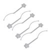 6pcs False Eyelashes Display Stick with Magnetic Eyelash Extension Sample Lash Display Stick for