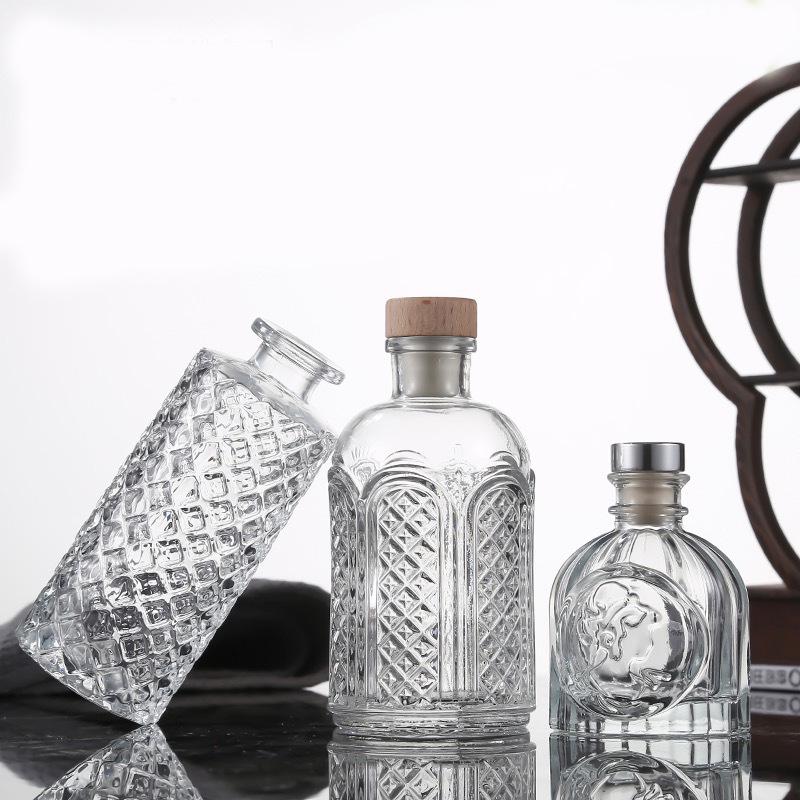 100ml Thickened Glass Aroma Diffuser Bottle for Home Decoration
