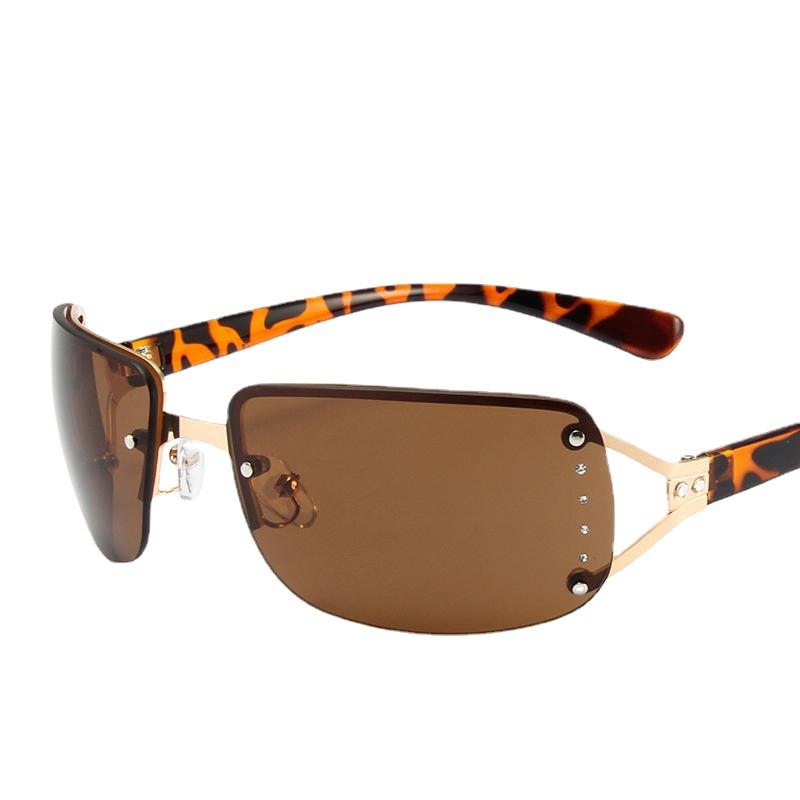 New Punk One Piece Sunglasses Women Luxury Brand Designer Sun Glasses UV400 Unisex Shades Fashion Eyewear Y2k