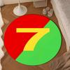 Ronaldo's Number Seven Round mat, Anti-slip Circle Carpet Chair rug For livingroom,Bedroom, doormat home decor Gift Christmas Gifts