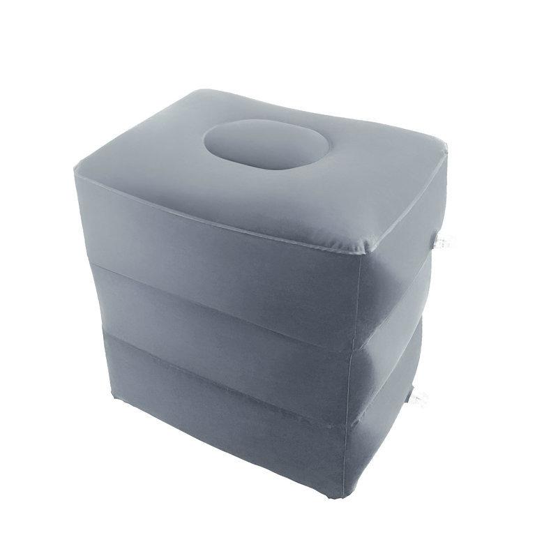 Inflatable Three-layer Travel Pillow Foot Rest Kids Airplane Sleep Sit Bed Car Height Adjustable Flight Sleeping Resting Pad