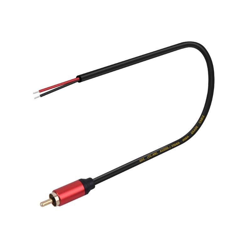 Speaker Wire Auditory Male To Open End Pigtail Splitter Adapter Cable for Players Speakers Home Auditory
