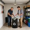 Indoor Recycling Bins For Kitchen 82L Oxford Folding Storage Recycling Garbage Can For Home Dorm Laundry Room Garage Bedroom