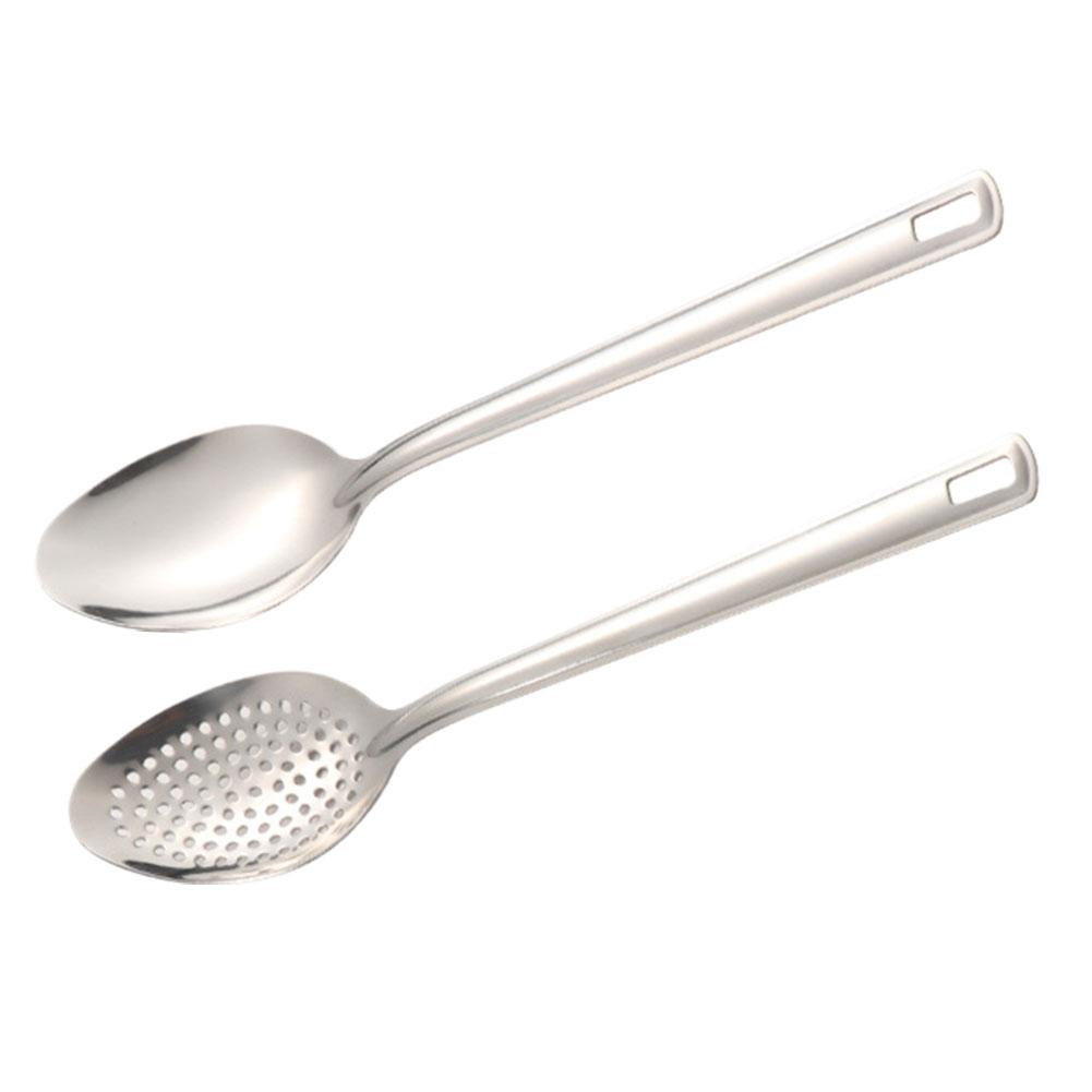 304 Stainless Steel Strainer Spoon Colander Kitchen Colander Skimmer Kitchenware Skimmer Residu D4A5