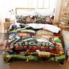 Fashion New 3D Printing Tiger & Bunny Bedding Set Cartoon Anime three-piece set Adult Kid Bedroom Duvet cover Sets Home Textiles