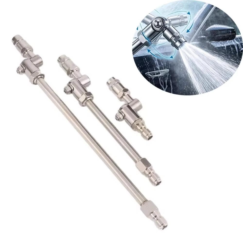 360° Swivel HVAC Coil Cleaning Nozzles 1/4" Quick Connect Coil Cleaning Tool Underbody Cleaning