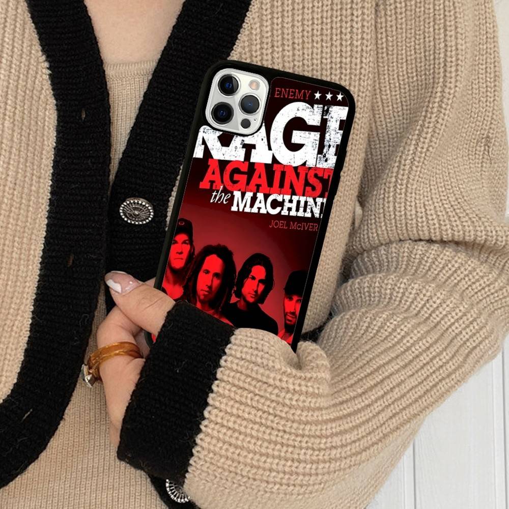 

R-Rage A-Against T-The M-Machine Band Phone Case For Iphone 16 15 14 13 12 11 Pro Max Plus Shockproof TPU+PC Hard Case iPhone 12