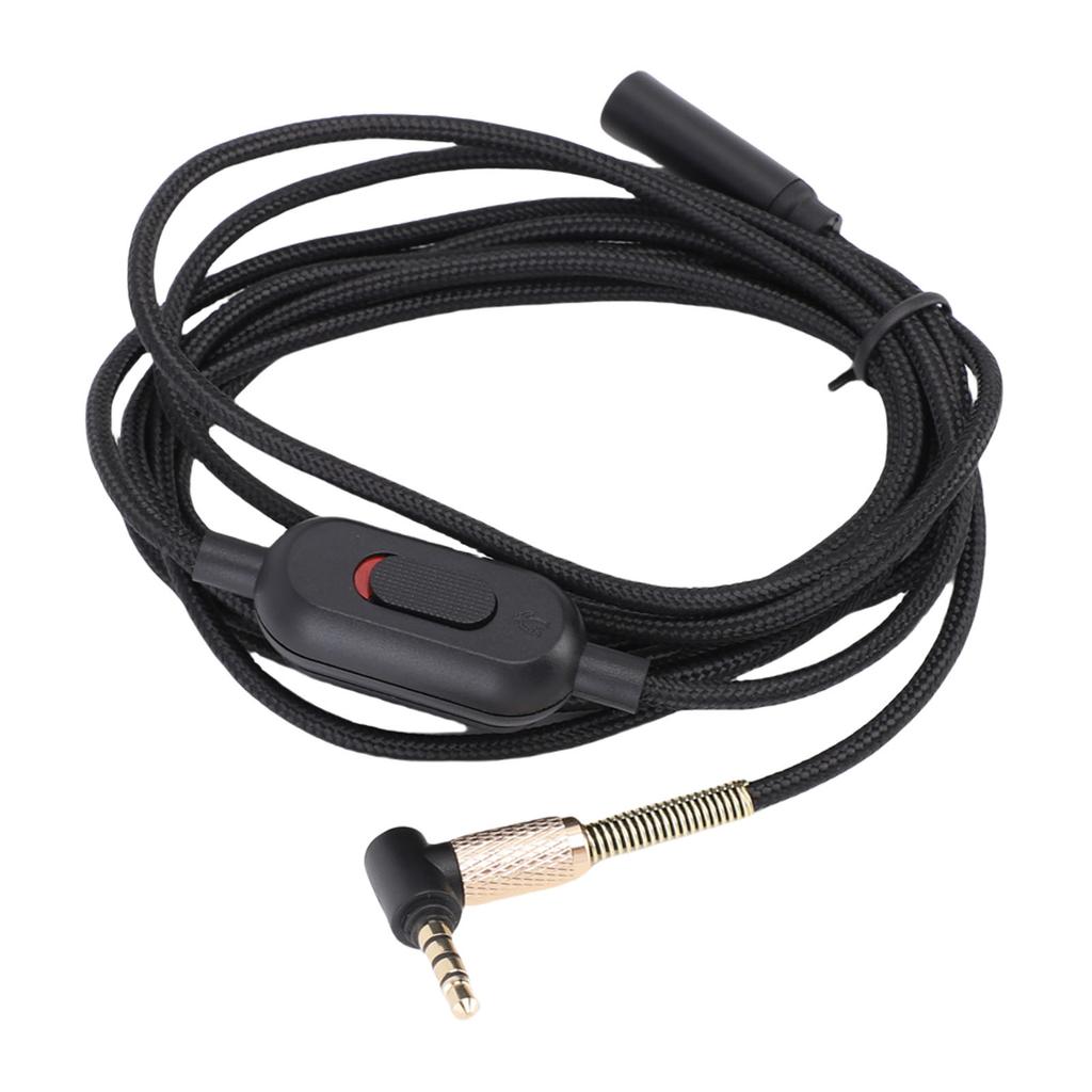 Headphone Extension Cable 3.5mm Sound Stereo Extender Cord Nylon Wire with Volume Control for Earphones