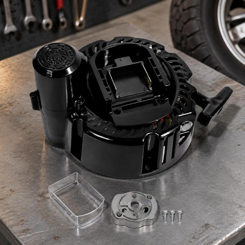 Electric Starter Kit with Slide-In Battery Mount, Push-Button Starting and Manual Pull-Start Function for 168F 170F GX160 GX200