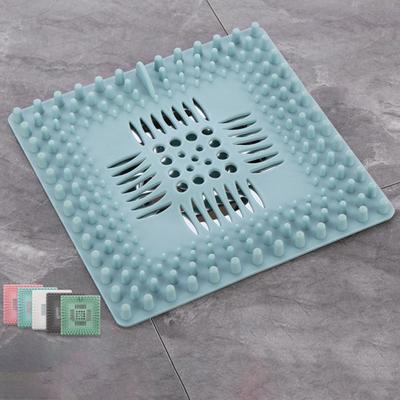 Silicone Shower Drain Cover Hair Catcher Protector for Regular Drains Easy To Clean Drain Protector Fits Most US Standard Floor Drains In Showers