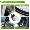 Tire Valve Stem Cap Grenade Shape Tyre Valve Dust Cover Silver Tone for Car 4Pcs