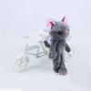 Mini Faule Katze Plüsch Spielzeug Anhänger Niedlichen Cartoon Katzen Keychain Rucksack Handy DIY Greifen Maschine Spielzeug 15CM