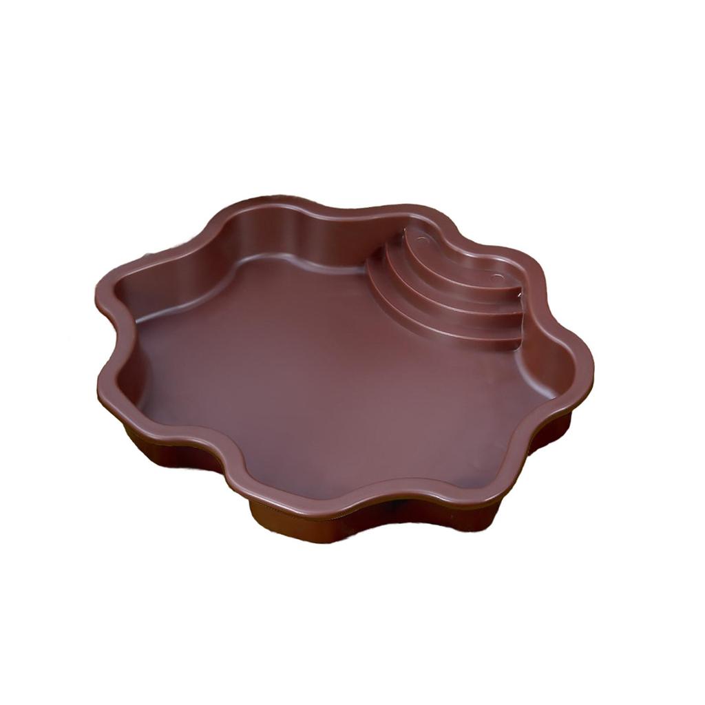 Turtle Water Bowl Aquarium Ornament Turtle Bath Terrarium Dish Plate Reptile Water Bowl for Turtle Tortoises Gecko Frogs Lizards