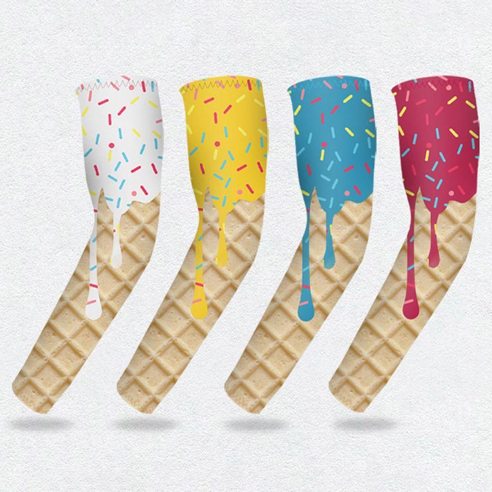 Ice Cream Arm Sleeves Cooling Sun Protection Sleeves NEW Protective Sleeves  Sports