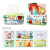 Washable Tear-Proof Crinkle Paper Toy for Infants - Soothing Tissue Box & Cloth Book