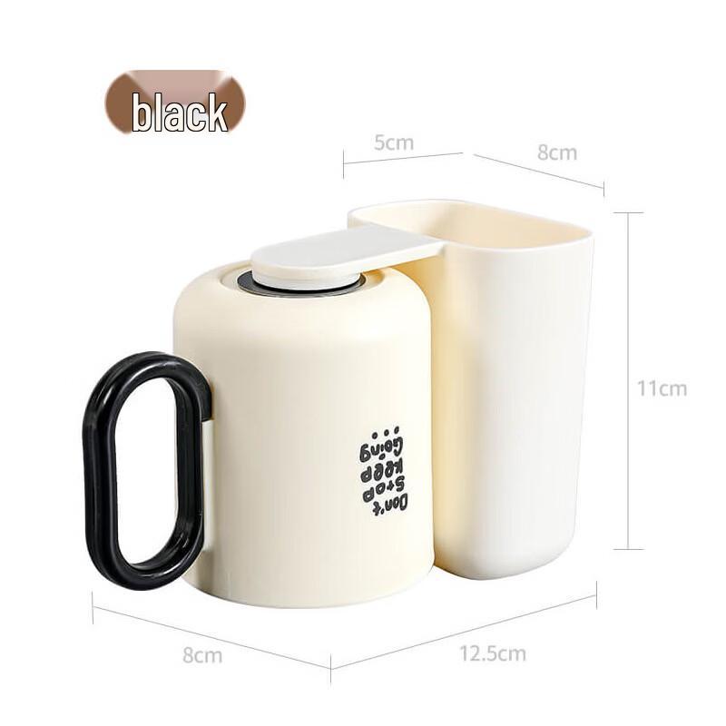 

Wall-Mounted Toothbrush Holder with Cups