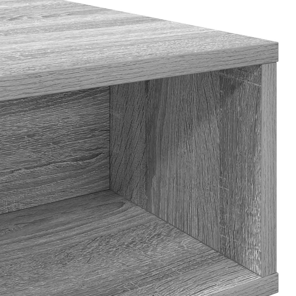 Coffee Table Sonoma Grey 100 X 46 X 35 Cm Engineered Wood