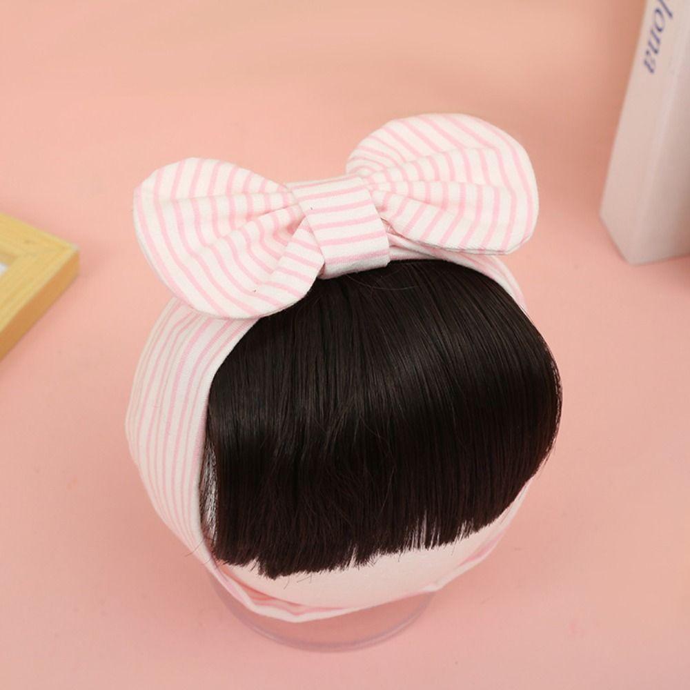 

Декор Пушистые Аксессуары для Волос Принцесса Парик Ободок Детский Бант Ободок Парик Малыш Аккуратная Челка 4