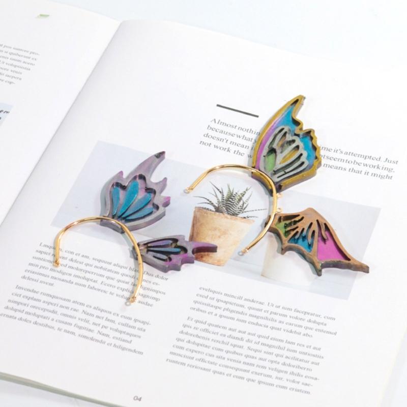 Diy Crystal Epoxy Mold Earrings Jewelry Mold Dangle Pendant Decorations Three-dimensional Butterflies Silicone Mold