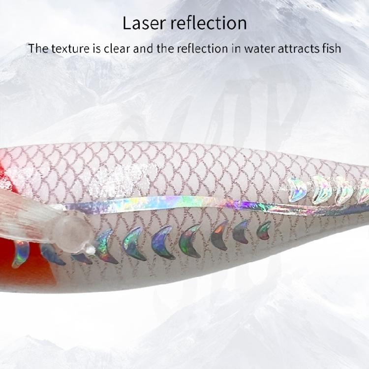 Luminously Squid Jig Hook Fishing Lures Baits Hard Artificial Shrimp Baits with Hook Hard Night Fishing Baits Enduring